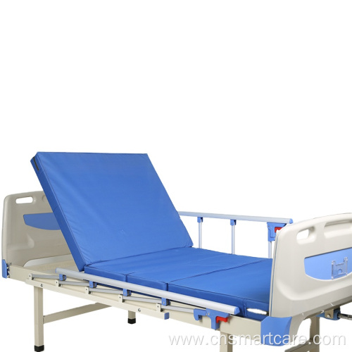 crank hospital medical bed with sponge mattress